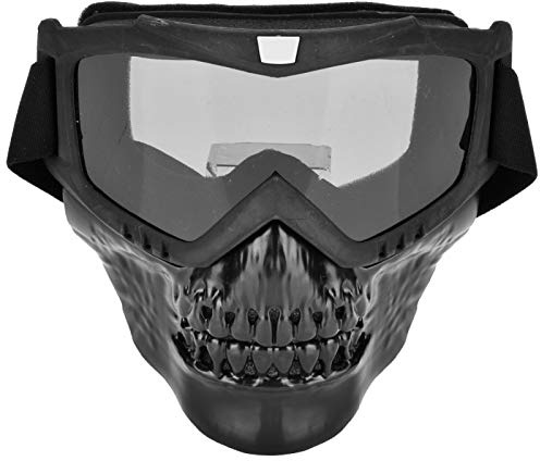 Occhiali Powersports, Occhiali da moto per casco da motociclista da esterno unisex Maschera per il viso Occhiali da corsa per moto(Grigio)