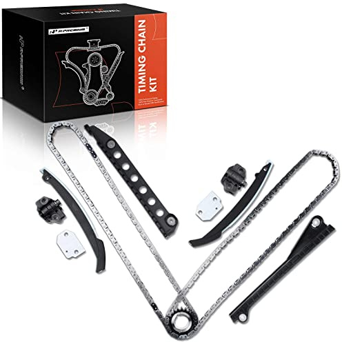 A-Premium Engine Timing Chain Kit W/Tensioner & More [fits SOHC, 8Cyl 5.4L] Compatible with Ford E-150 Econoline Club Wagon 97-01, Econoline 99-00, Expedition, F-150 F-250 F-350 E-350 Super Duty