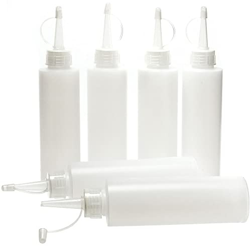 Baker Ross FC924 Quetschflasche mit Präzision Öffnung - 6er Pack, Bastelbedarf für Kinder, Bastelzubehör