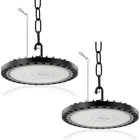Bellanny Focos Proyector LED Exterior 300W Industrial Iluminación de seguridad, 2Pcs