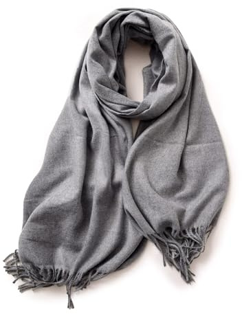 KARMA.DIEM Sciarpa Donna Invernale e Uomo – Cashmere & Merino Touch – Morbida, Calda e Grande – Sciarpone Invernale XXL 180x65cm – Pashmina Elegante per Cerimonia e Regalo
