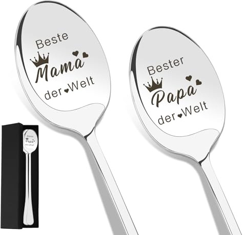 Geschenke Für Mama,Geschenke Für Papa,Muttertagsgeschenke Für Mama,Geschenk Vatertag,Bester Papa,Die Besten Geschenke,Löffel Geschenk Für Eltern