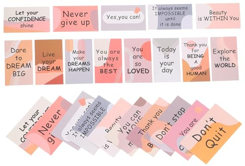 VILLFUL 30stücke Motivationskarten Mit Zitaten Und Affirmationen Ermutigungskarten Für Studenten Und Mitarbeiter Kleine Inspirierende Karten Zum Verteilen