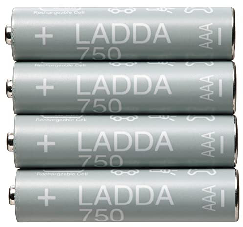 LADDA batteria ricaricabile, 750mAh, HR03 AAA 1.2V