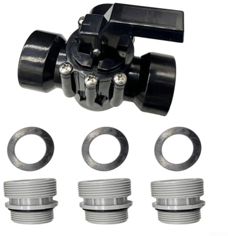 Raccord de tuyau de pompe de piscine, Raccord de tuyau de pompe de piscine, Vanne de piscine 3 voies en métal de rechange 3,8 cm pour piscine 4517 Spa, Pour déviation, fermeture, l'entretien piscine