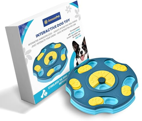 AnnonPet® Jeu Interactif pour Chien - Jouet d'Occupation et Intelligence - Puzzle de Stimulation Mentale - Réduction de l'Ennui