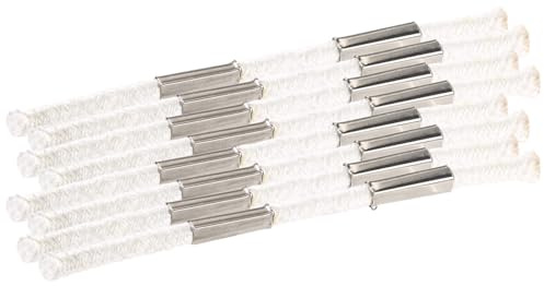 Carlo Milano Fackel Dochte: 8er-Set Fiberglas-Dochte für Gartenfackeln, 0,6 x 15 cm (Ø x L) (Runddocht, Öllampe)