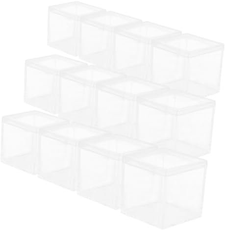 SEWOART 12 Quadratische Bonbonboxen Durchsichtig Wiederverwendbar Kleine Aufbewahrungsbox Für Party Gastgeschenke Acryl Verpackungsboxen