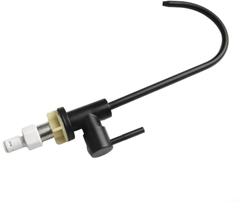 Grifo de filtro de agua para fregadero, grifo de fregadero de cocina de acero inoxidable, grifo de ósmosis inversa sin plomo, grifo de agua potable (negro)