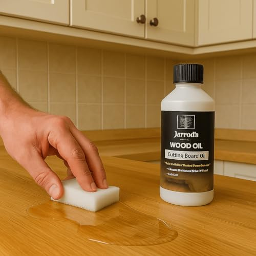 Jarrod's Food Grade Mineral Oil - for Wood, Bamboo, Stainless - Chopping Board Oil , Butcher Block Oil- Cutting Board Oil & Conditioner, Slate , Mineral Oil Food Grade Protects & Revitalise (250ml)