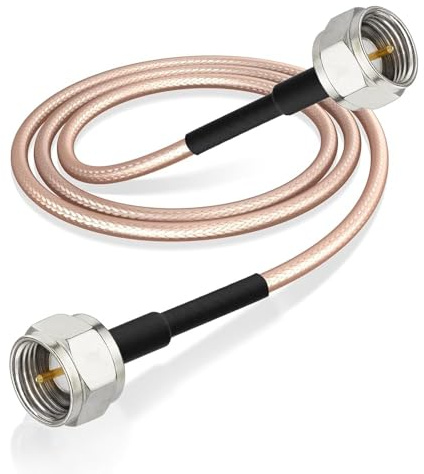 Superbat Cavo TV Tipo F RG179 3m Maschio-Maschio 75 Ohm | Flessibile, Bassa Perdita, per Modem TV, Tuner Internet, Antenne TV a Banda Larga e Digitali