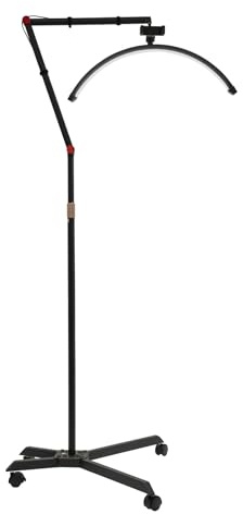 WAPHOERTE Halbmond-LED-Lampe Kosmetiklampe Wimpernverlängerungslampe und Beauty-Lampe mit Telefonhalter, Farbtemperatur 3200K-5600K 36W, Professionelle Bogenlampe für Salons und Make-up-Tische