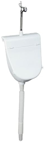 Orinatoio da parete in plastica for uomini, orinatoio anti-perforazione con coperchio, portatile for camper, for capannoni, seminterrati, cortili Orinatoio sanitario(Wit)