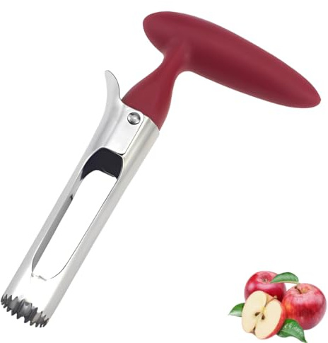 YUVKIN 1 pièce vide-pomme, facile à utiliser et durable pour pommes Fuji, Honeycrisp, Gala, Pink Lady, poires et poivrons, en acier inoxydable