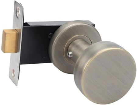 Homeponnew Serrure de porte invisible simple face en acier inoxydable pour porte intérieure, poignée d'entrée sans clé avec design anti-effraction, compatible avec une épaisseur de 35 à 55 mm - Argent