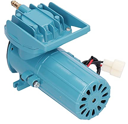 Cocoarm DC 12 V Sauerstoffpumpe, Aluminiumlegierung, Aquarium-Luftpumpe, 18 W, 38 L, min. 0,06 MPa, ölfreie Belüftung für Aquarium, Aquakultur, Teich, Hydrokultursystem