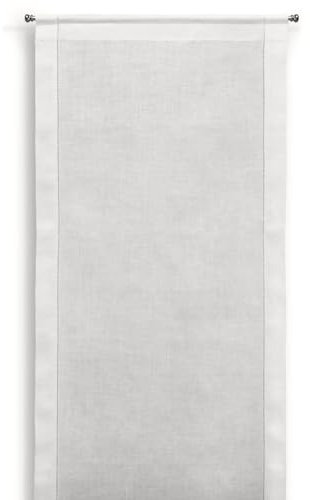 Cuore di lino - Vorhang aus reinem Leinen, 100% Made in Italy Ajour cremeweiß (60 x 240 cm)