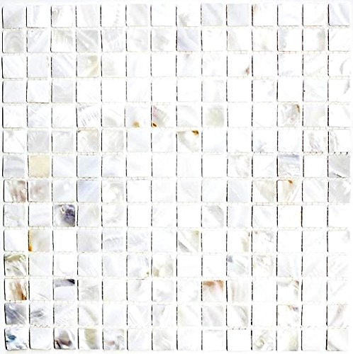 Mosaik Fliese Muschel perlmutt für WAND BAD DUSCHE KÜCHE FLIESENSPIEGEL THEKENVERKLEIDUNG BADEWANNENVERKLEIDUNG Mosaikmatte Mosaikplatte | 10 Mosaikmatten
