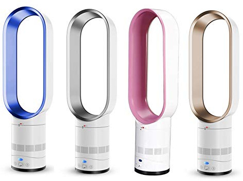 HLILY Bladeless Fan,Cooling Tower Fan With Remote Control And Oscillating,Stand Fan,Leafless Silent Fan For Office,Bedroom,Timer Air Circulator For Home,four Colour