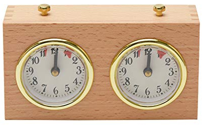 Chess Timer, International Chess Clock, Professional Chess Clock Game Timer, Analogue Clock Chess Timer, I-GO Count Up Count Down Timer, No Battery Needed