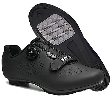 Hixingo Fahrradschuhe Herren Damen, Rennrad Und Mountainbike Schuhe Mit Gummisohle, Atmungsaktive Sneaker, rutschfeste No-Lock Fahrradschuhe MTB Schuhe