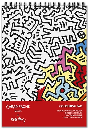 Caran d'Ache Malblock KEITH HARING A5 - Sonderedition, Weiß