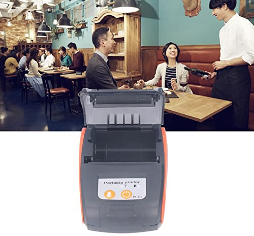 Bewinner Bluetooth-Belegdrucker, Tragbarer 58-mm-MiniPos-Drucker, Persönlicher Rechnungs-POS-Belegdrucker, Mobiler Kabelloser Thermodrucker für den Restaurantverkauf Im (Mit