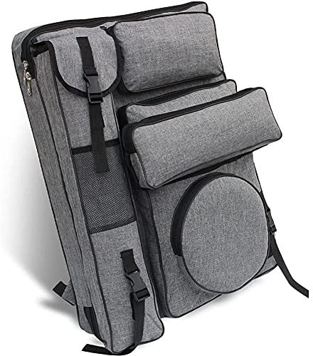 MOLERRI Kunst Portfolio Case,4K Segeltuch KüNstler Rucksack wasserdichte Kunst Trage Tasche Tote für Zeichen Brett Skizzier Werkzeuge Organisieren