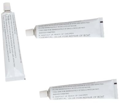 Generisch 3 Stück Bootssitze/s-up/Pool Reparaturset Kleber Stark Haftender Hochleistungskleber Flüssiges PVC, Kajak-Reparaturkleber, Pool Reparaturset Kleber, Stark Haftender Hochleistungskleber