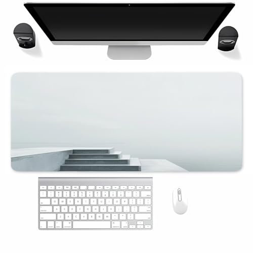 Gaming Mauspad XXL Landschaft Mousepad 1500x800x2mm Verlängertes groß Mauspad mit vernähten Kanten Waschbares Tischunterlage für Büro, Zuhause, Tastatur
