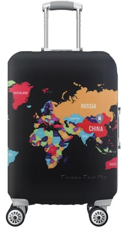 Wisebom Elastico Copri Valigie da Viaggio Copertura per Bagagli da Viaggio Lavabile Copertura per Bagagli Antipolvere Bagaglio Viaggiare Protector Copertura, per Bagagli 18-32 Pollici (S(18-21Inch))