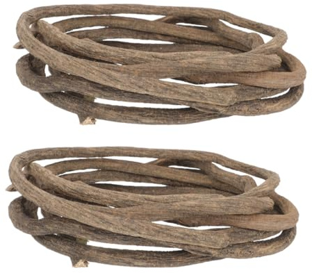 IMIKEYA 2pcs Dead Tree Vine Decoration Craft Front Door Wall Wreath Greenery Arch Decor Artificial Grapevine Twig Garland