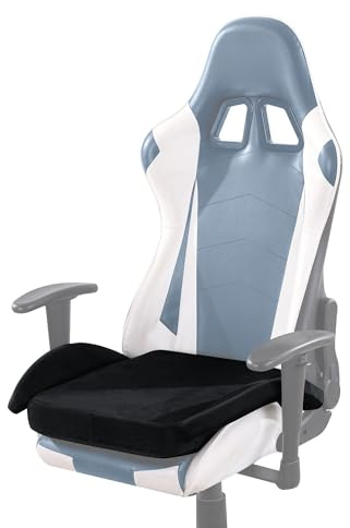 TOPROUD Gaming-Stuhlkissen für langes Sitzen, Kissen zur Linderung von Steißbeinschmerzen für Bürostühle (schwarz)
