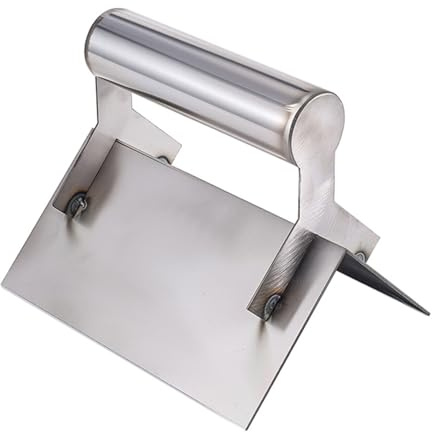 Mehrzweck-Eckenkelle, Edelstahlkonstruktion, ergonomischer weicher Griff, für Handwerk und Bauunternehmer, stabile Edelstahlkelle