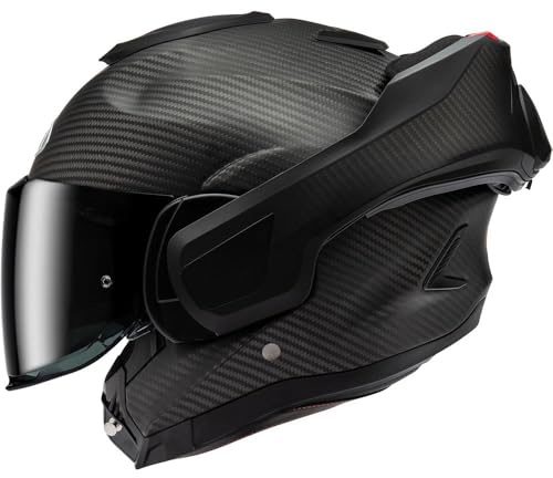 F100 Carbon Solid Matt Black Motorrad System Klapphelm Schwarz Matt
