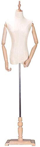 Schaufensterpuppe J-Manikins Schneiderinnen Dummy Dressmakers Fashion Students Display Büste mit Holzarm verstellbar für Kleidung Schmuck Display Stand (Farbe: B, Größe: Klein)