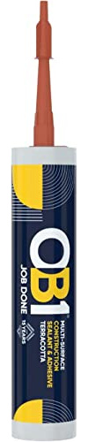 OB1 Multi-Surface Construction Sealant and Adhesive Terracotta Pack of 12