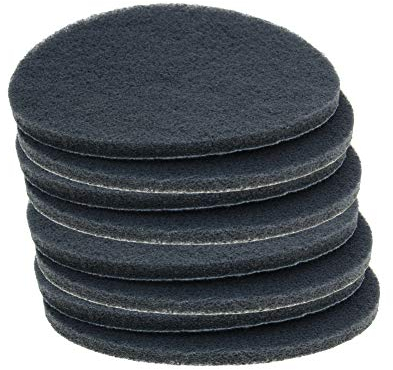 Auniwaig 1000-Grits 7 Inch Scrubber Scouring Pads, Drill Scuffing Disc Hoop and Loop Surface Conditioning Disc Drill Powered Brush Tile Scrub Scouring Pads 8pcs