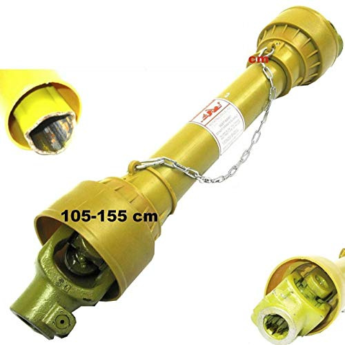 D+L Kraftaxel kardanaxel traktor ledaxel med skydd axel drivaxel ny (tappaxel 105–155 cm)