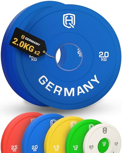 HQ Germany® Fractional Plates 0,5-2,5kg [±10g Kalibriert] - Hantelscheiben 50mm