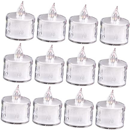 Artibetter 12pièces Bougie LED sans Flamme à Piles avec Bouton Allumage Et Extinction Lumière Chaleureuse pour Ambiance Relaxante