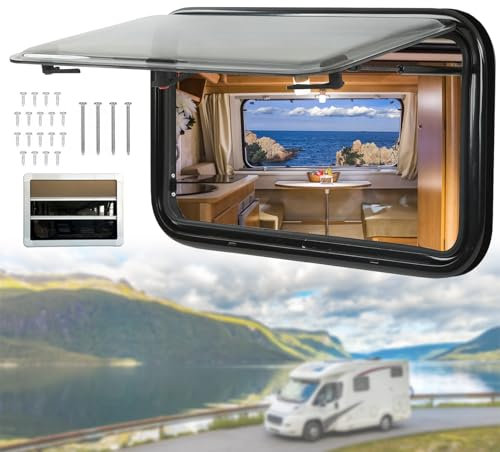 ELIKBH Fenêtre De Caravane Lanterneau Camping Car Equipement Van Aménagé Angle Réglable Fenêtre De Camping-Car pourCaravane Mobile-Home Camionnette (Size : 1200 * 500mm)