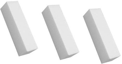 Lima pulidora para uñas blanca, pulidora, lijadora, herramienta para pulir uñas cuadradas, bloque para el cuidado de las uñas, lima para manicura, 3 piezas