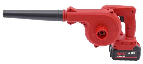 Cordless Blower, Handheld Leaf Blower with Battery and Charger, Portable 20V Electric Blower, Lightweight Battery Powered Leaf Blowe for Jobsite, Patio Cleaning, Lawn Care, Blowing Leaves