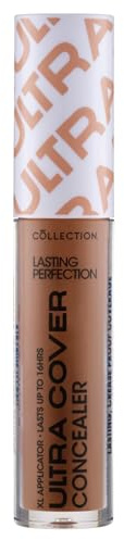 Collection Cosmetics Lasting Perfection Ultra Cover Concealer, Up to 16hr Wear, XL Applicator, Nutmeg, 5.5ml