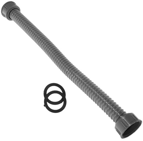 Operitacx Manguera De Drenaje Flexible Rosca Doble 45,2 Mm Pvc Para Lavabo De Cocina, Tubo Extensible 50 Cm, Sellado Antifugas, Conexión Lavadora y Uso Doméstico