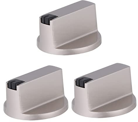 Tofficu 3 Piezas Perillas Para Estufas De Gas Perillas De Repuesto Metálicas De Control Para Estufa De Gas Para Cocina