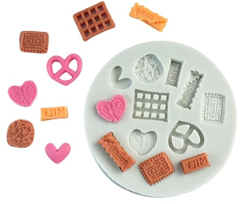 Moldes de silicona de grado alimenticio para hornear galletas, chocolate, caramelos, arcilla, decoración de cocina, regalo creativo, moldes de arcilla de silicona