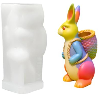 Moule Lapin De Pâques | Moule De Coulée En Silicone 3D Pour Pâques - Pour Résine Époxy - Pour Plâtre, Fêtes, Hobbyistes, Artisanat, Événements,