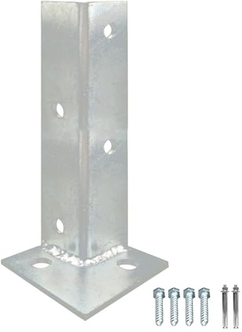Base di supporto per terrazza, For cassetta postale for ponte in cemento, 2x2 3x3 4x4 4x6 6x6 7x7 8x8 10x10, ancoraggio for palo di recinzione, acciaio inossidabile(1 Pcs)